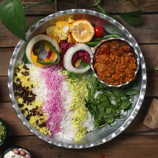 چلو قیمه بادمجان