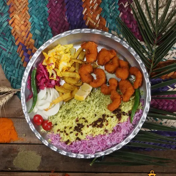 چلو میگو سوخاری