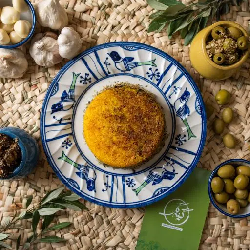 سبزی پلو با روغن زیتون 